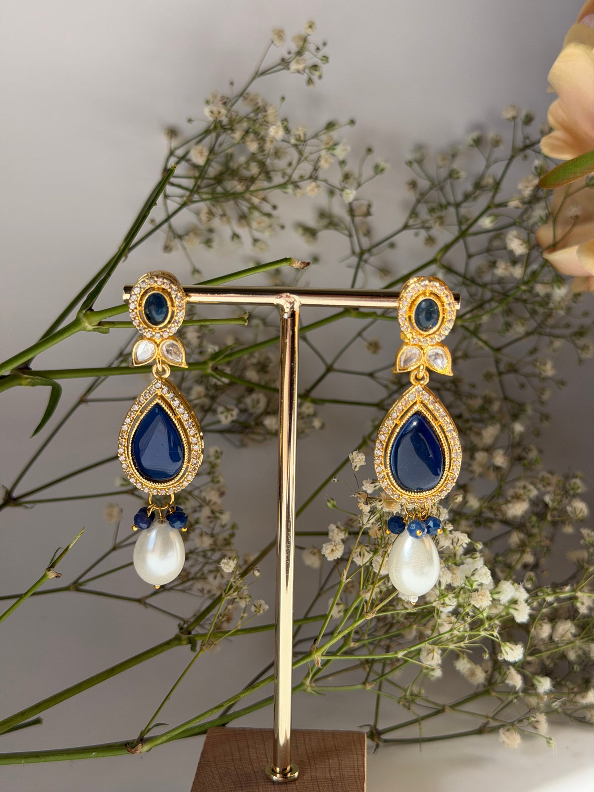 Teardrop Stone Earrings