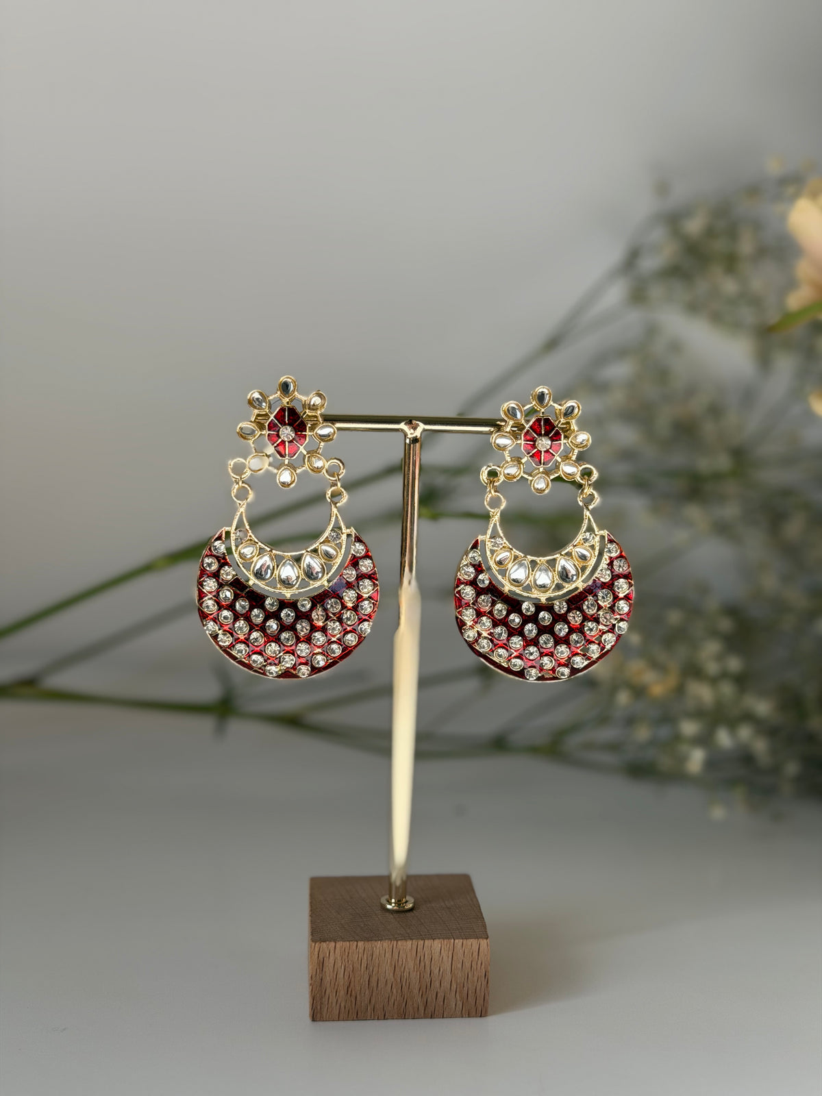 Moonlight Ruby Earrings