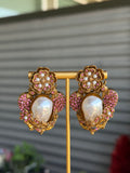 Pink Pearl Studs