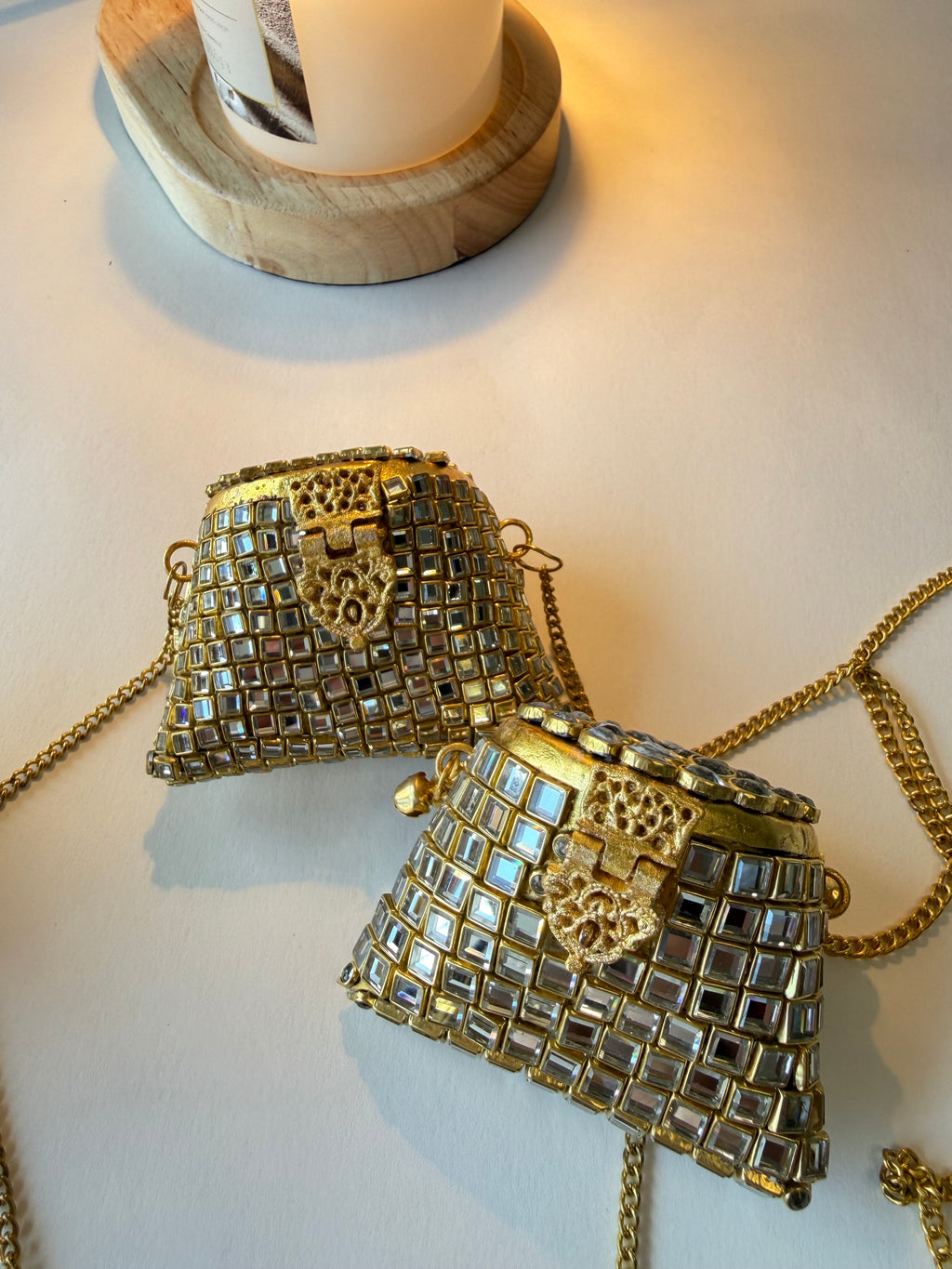 Kundan Coin Clutch