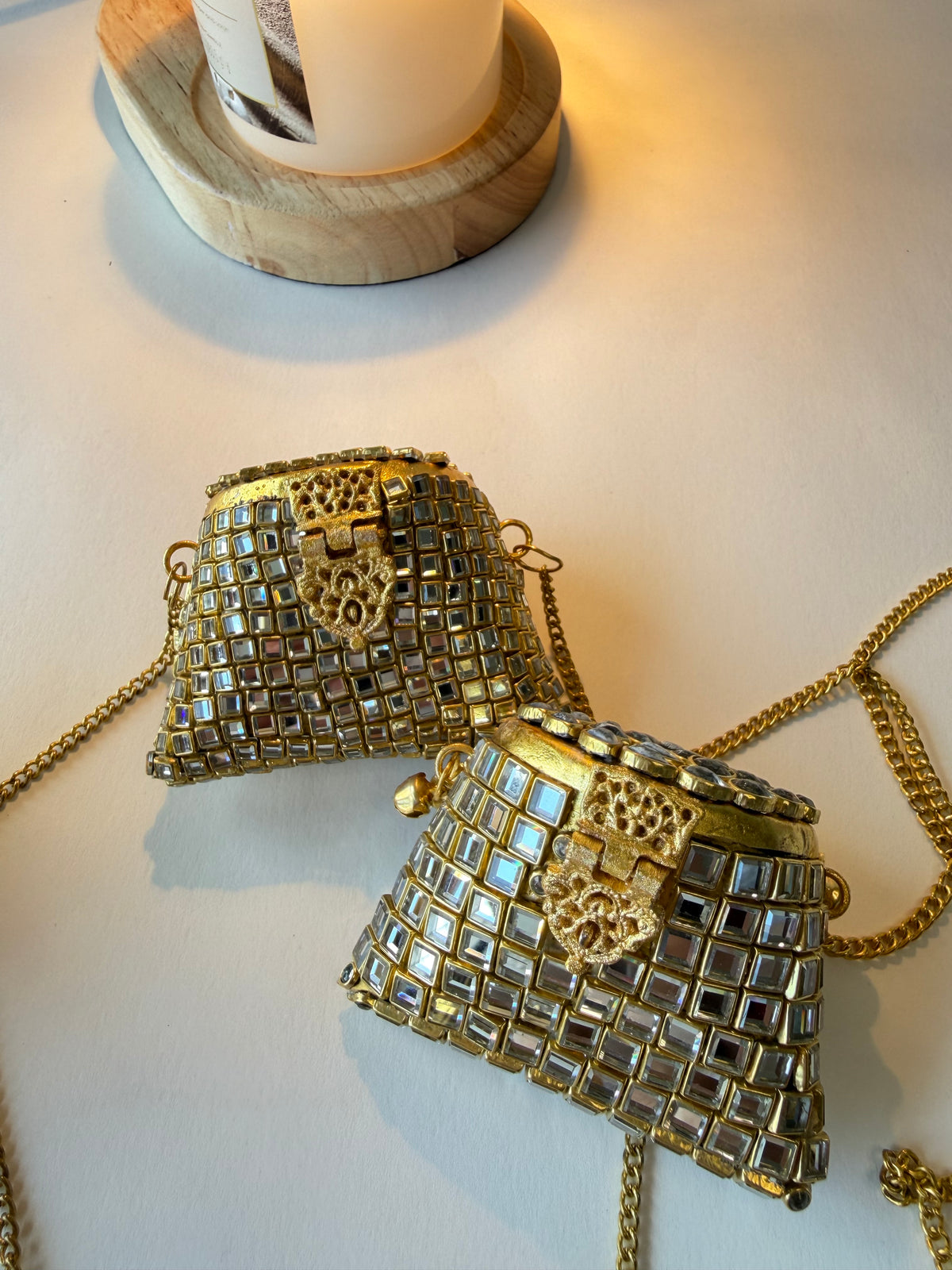 Kundan Coin Clutch