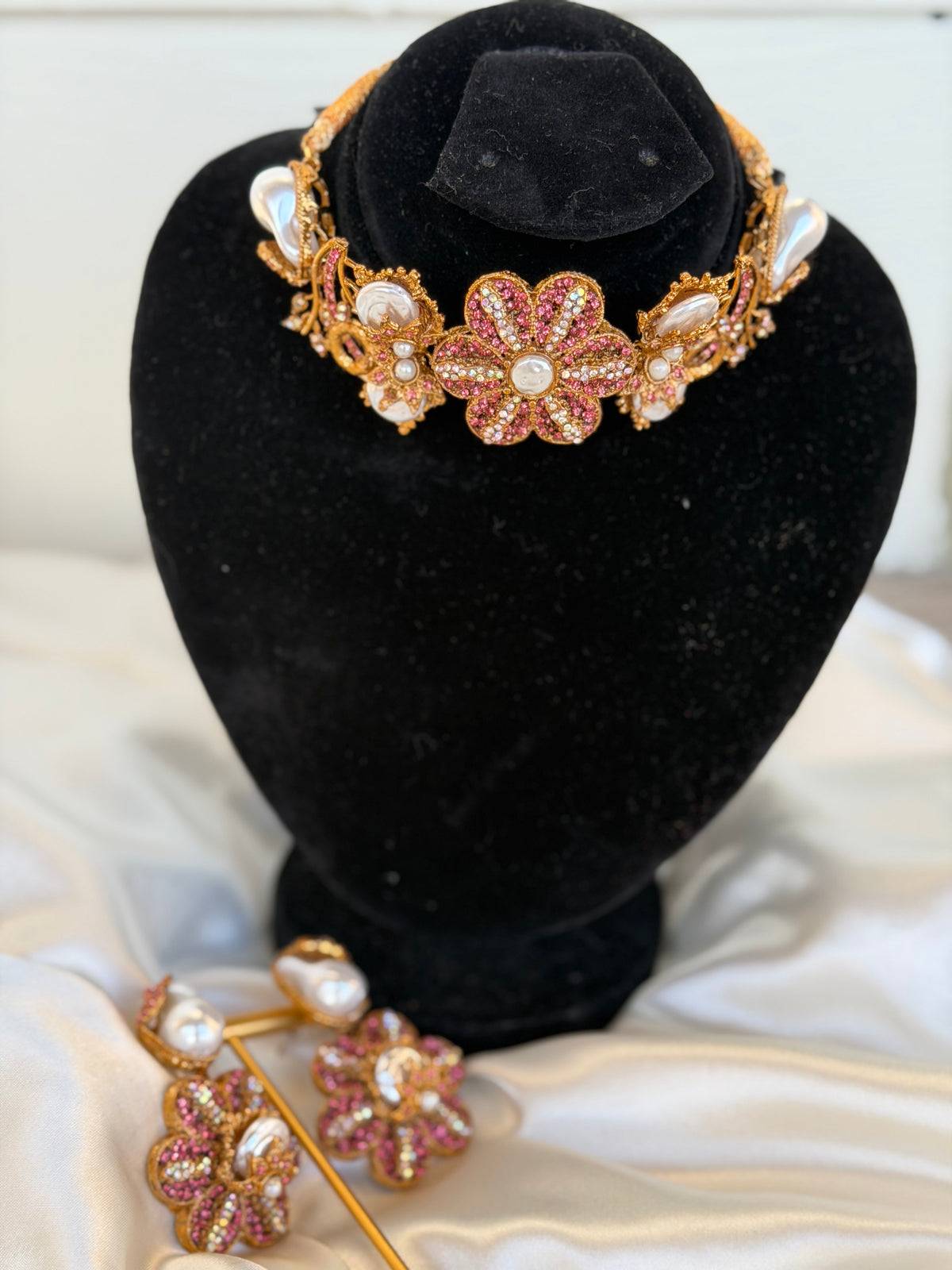 Antique Pink Turkish Choker Set