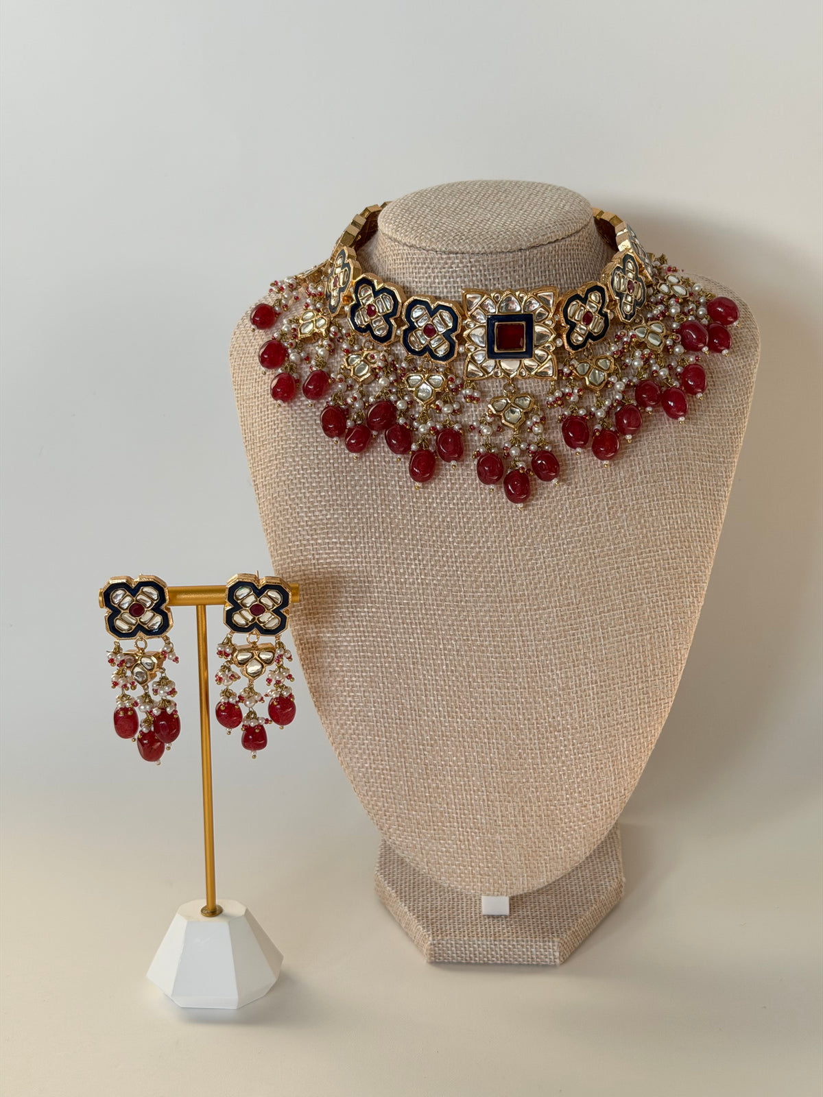 Handmade Kundan Necklace Set