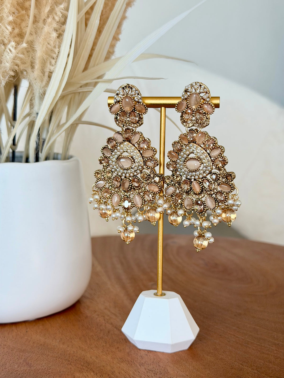 Champagne Chandelier Earrings