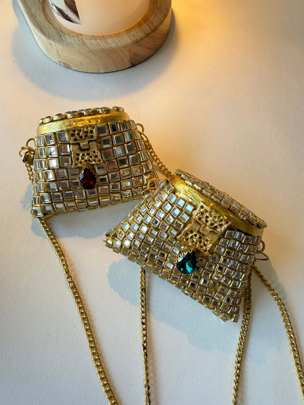 Kundan Coin Clutch