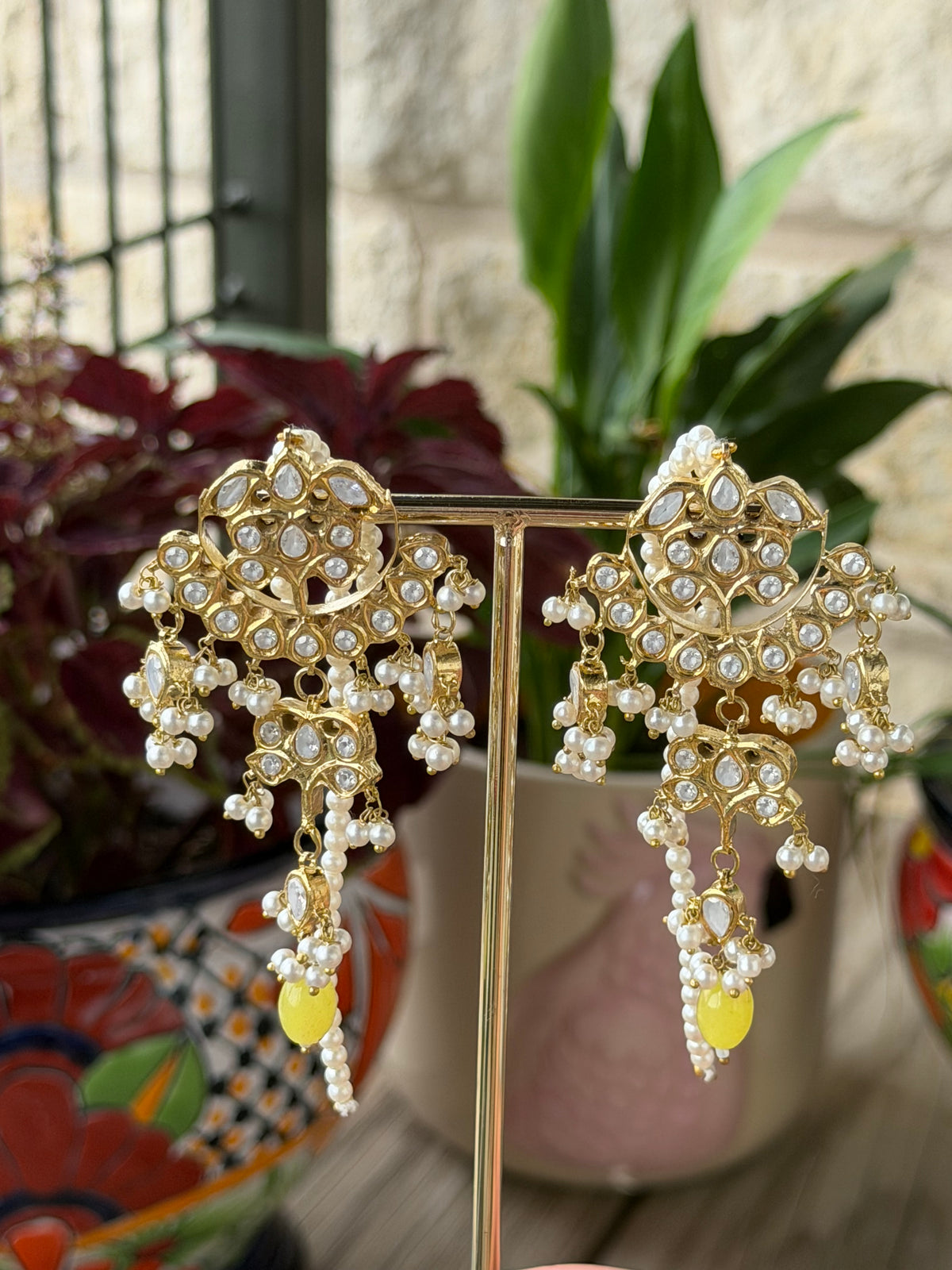 Kundan Chandelier Earrings