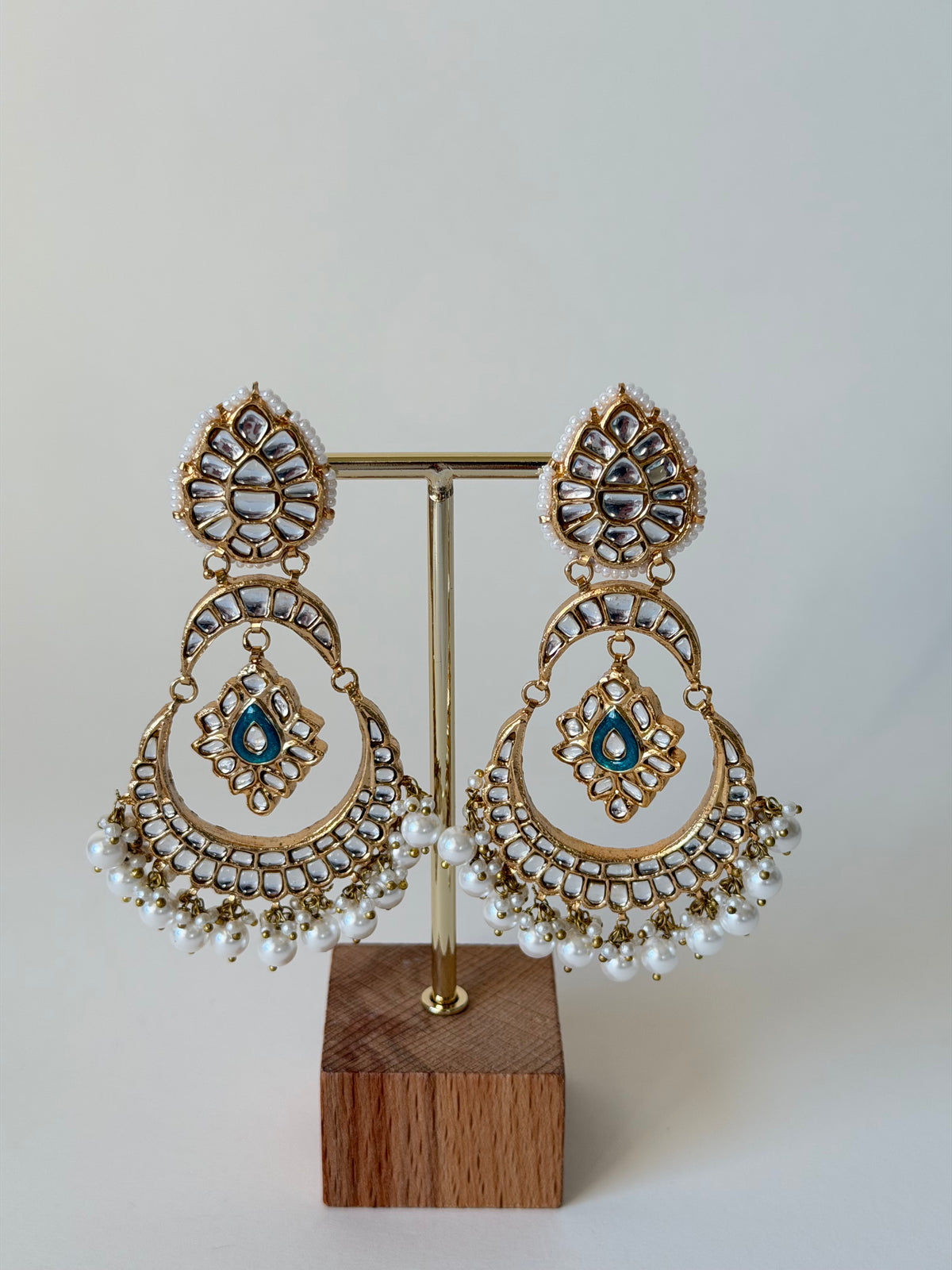 Kundan Polki Chandbalis