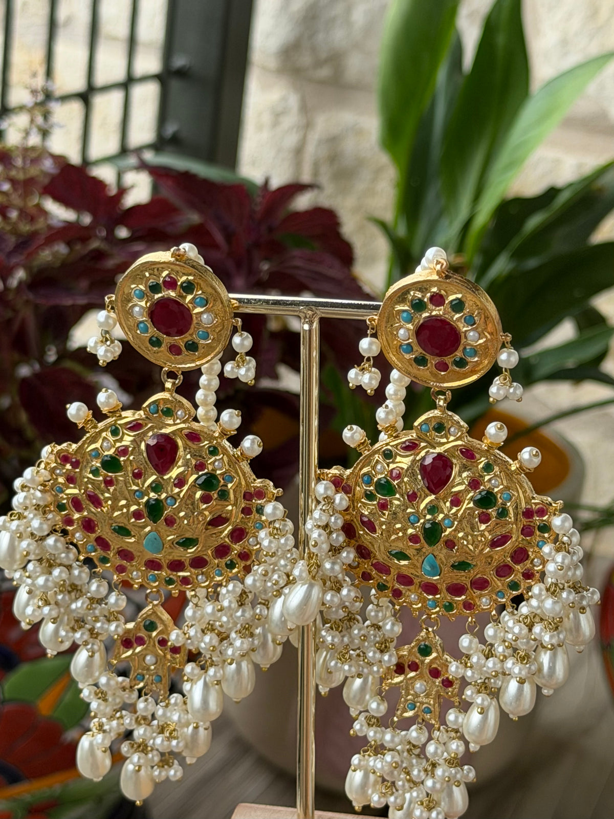Nauratan Ruby Earrings