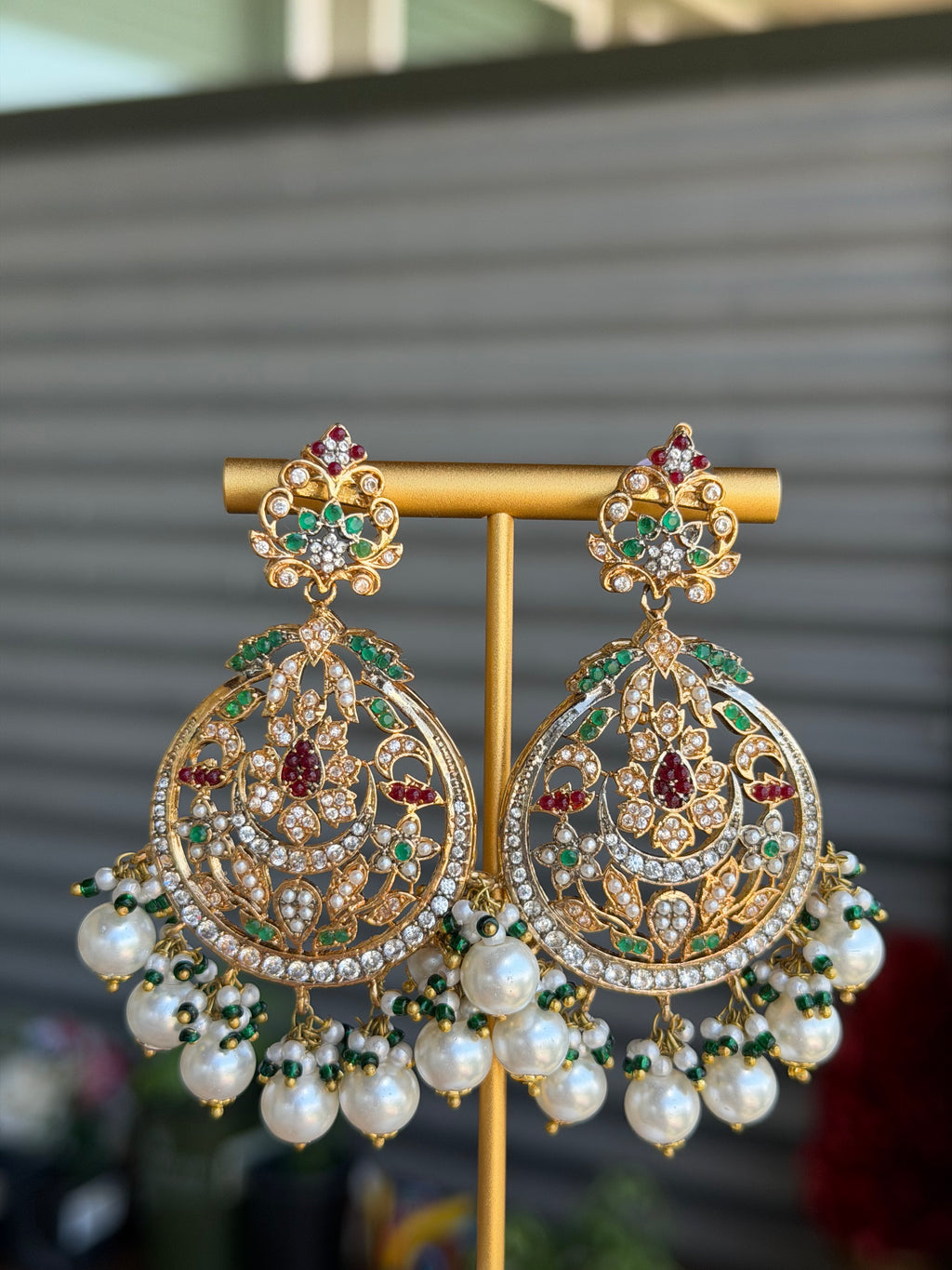 Gold Plated Dangling Earrings