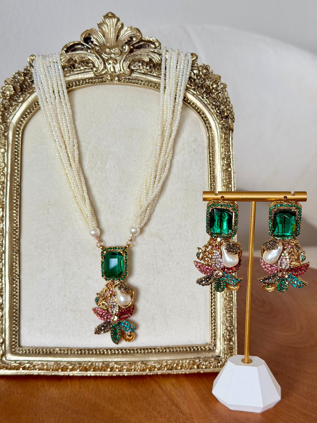 Turkish Emerald Mala Set