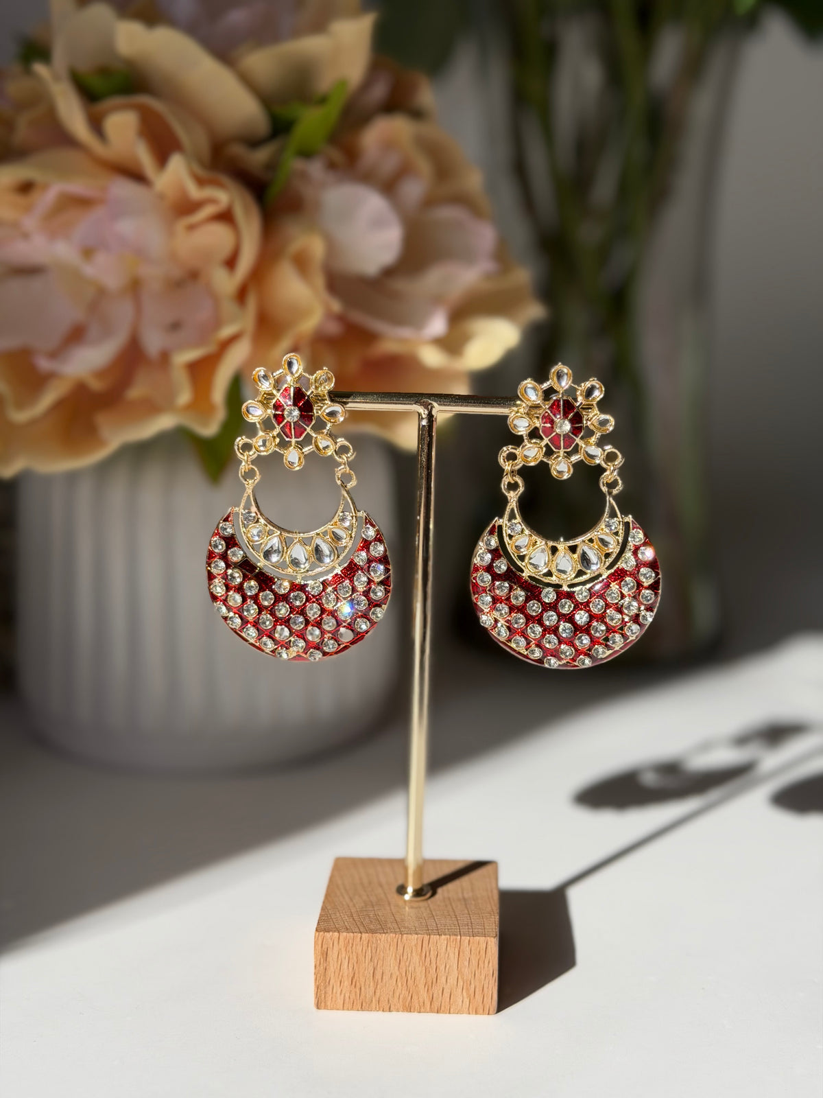 Moonlight Ruby Earrings