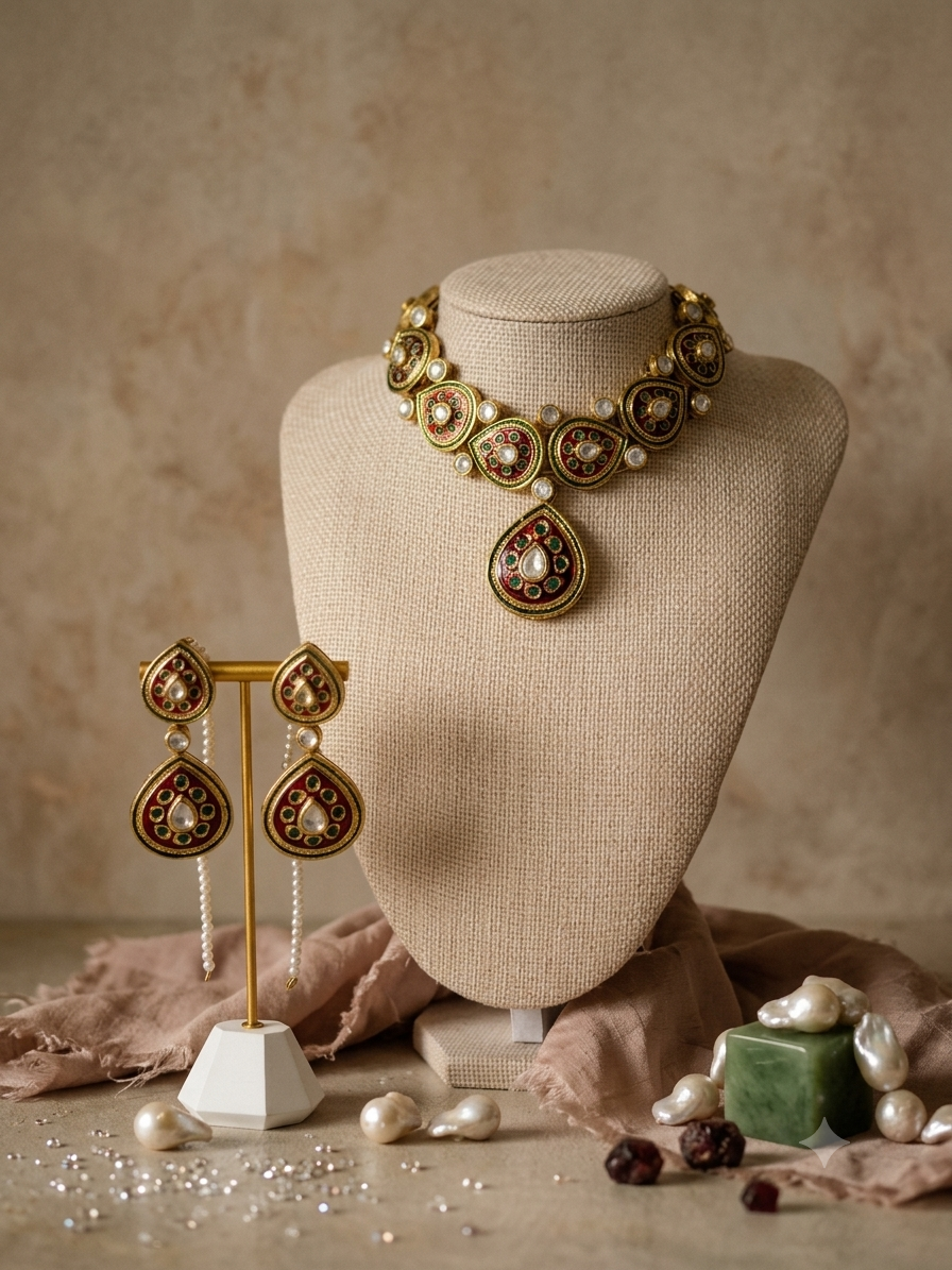 Meenakari Necklace Set