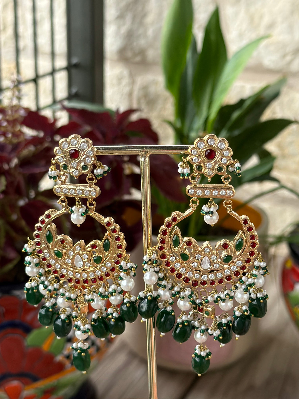 Pachi Kundan Chandbalis