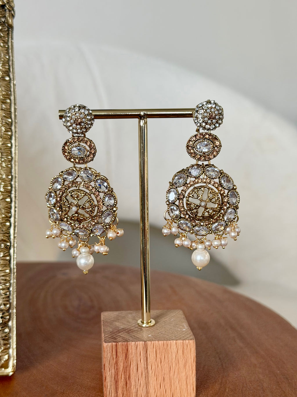 Antique Gold Mala Set with Tikka