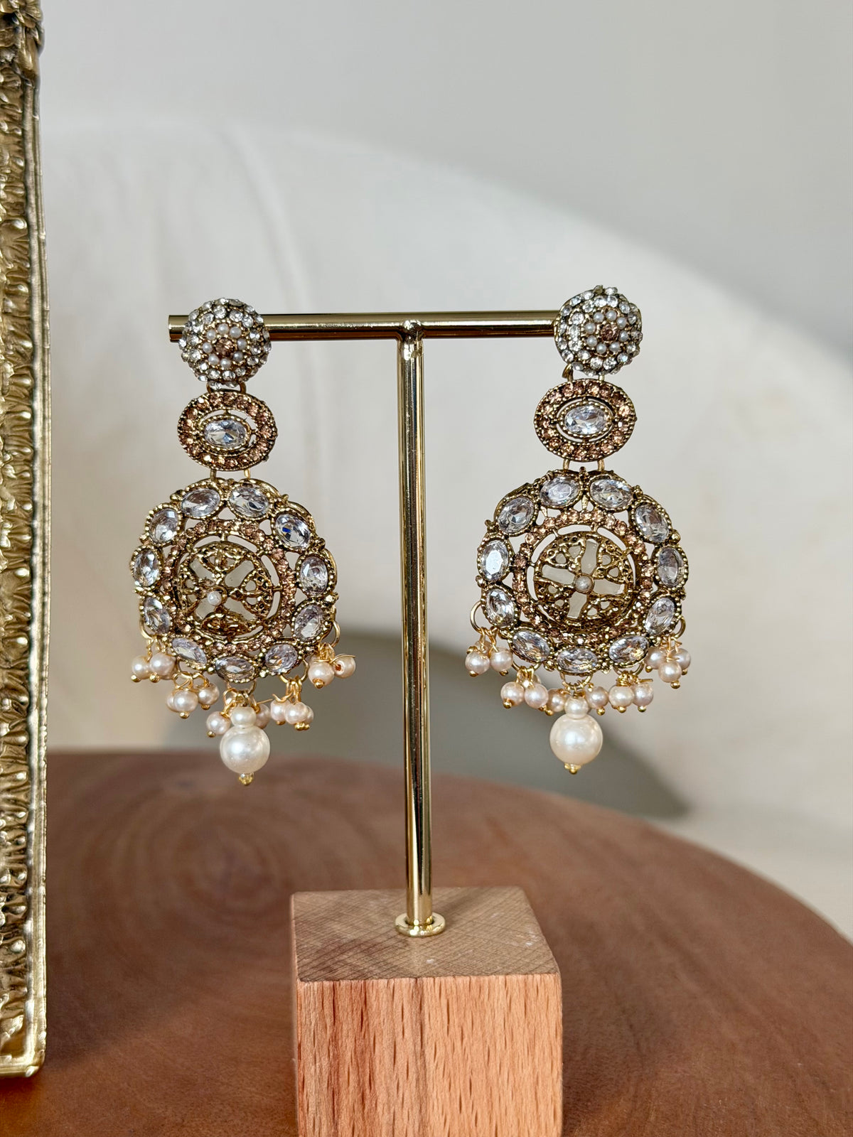 Antique Gold Mala Set with Tikka