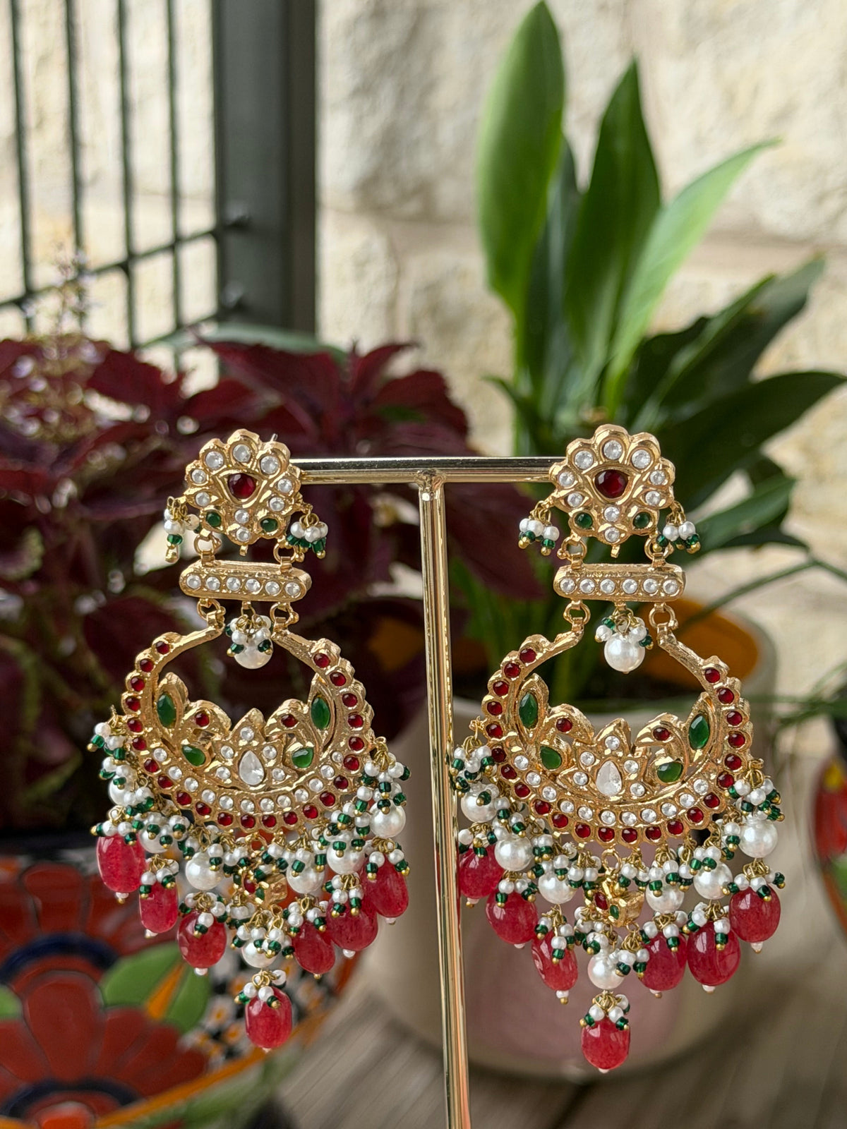 Pachi Kundan Chandbalis