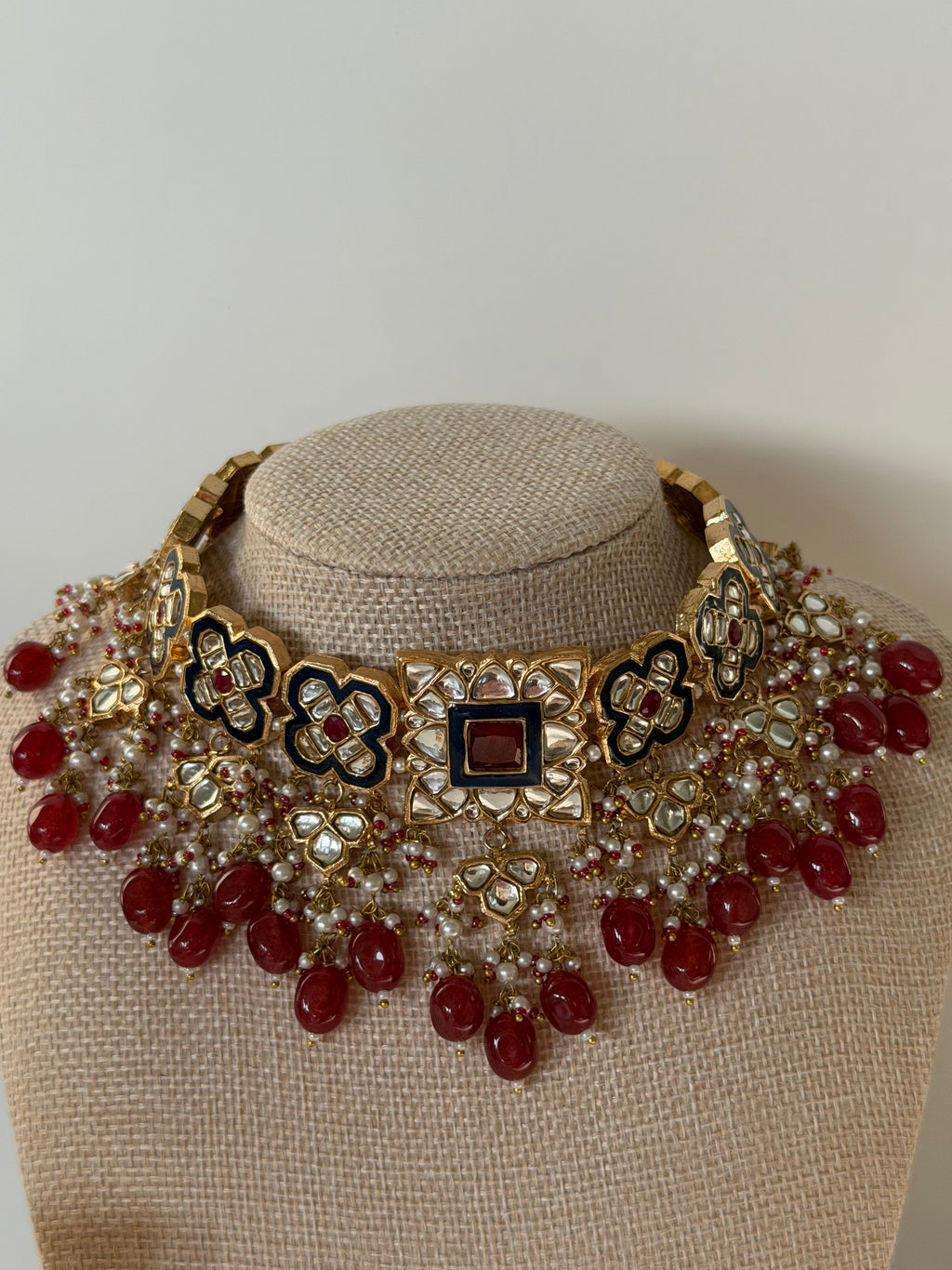 Handmade Kundan Necklace Set