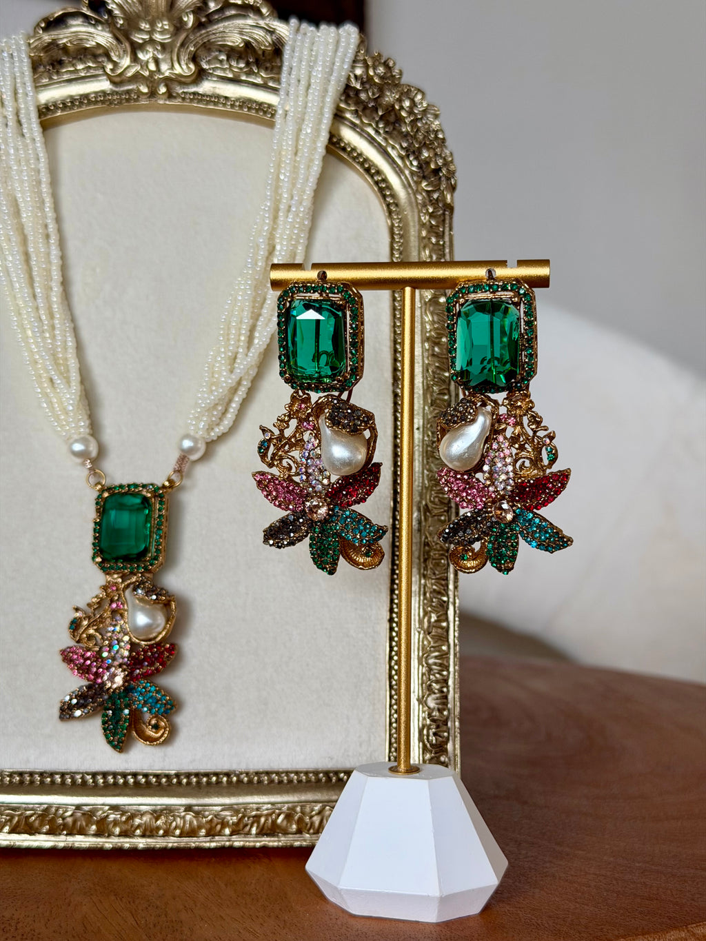 Turkish Emerald Mala Set