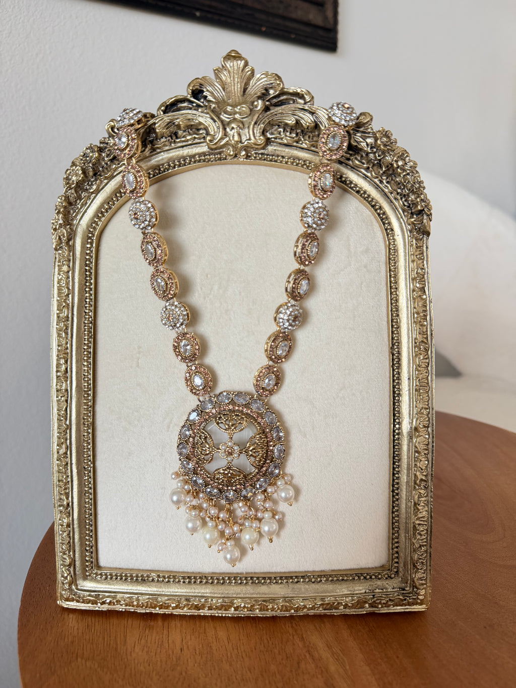 Antique Gold Mala Set with Tikka