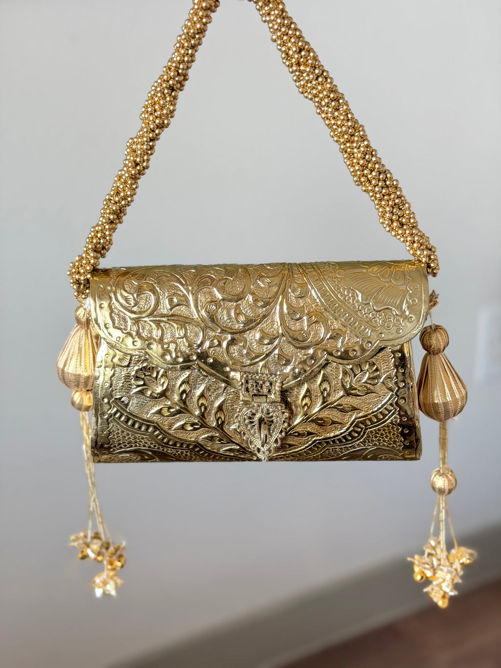 Handmade Brass Shoulder Clutch