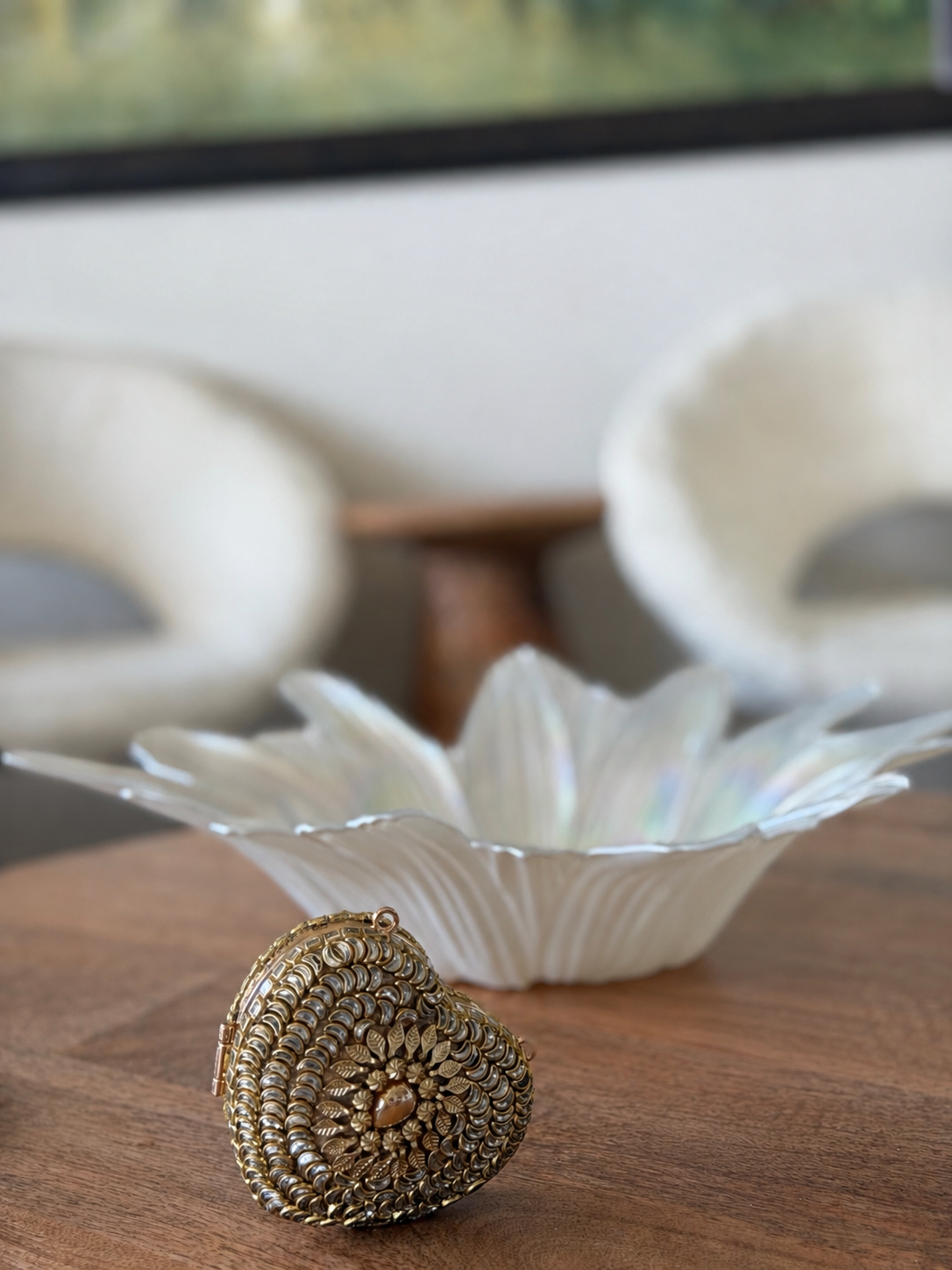 Kundan Heart Clutch