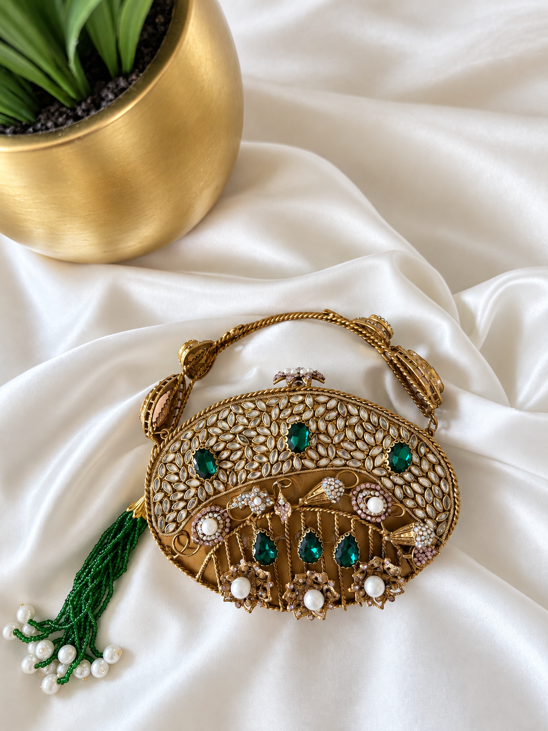 Double Sided Emerald Clutch