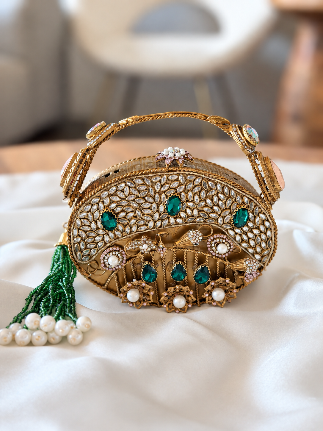 Double Sided Emerald Clutch