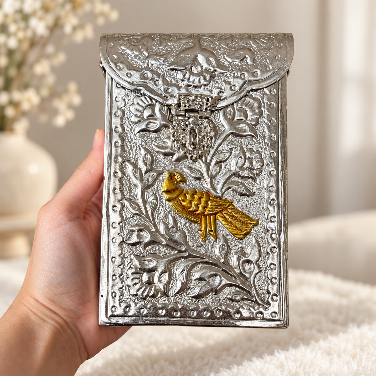 Brass Phone Clutch