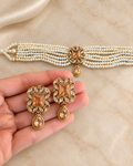 Champagne Pearl Choker Set