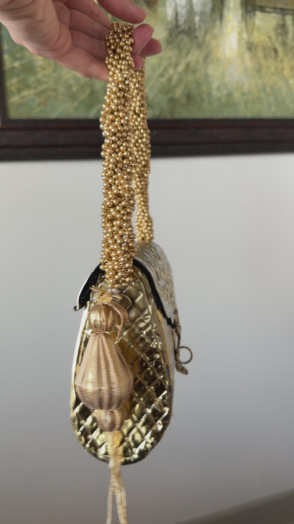 Handmade Brass Shoulder Clutch
