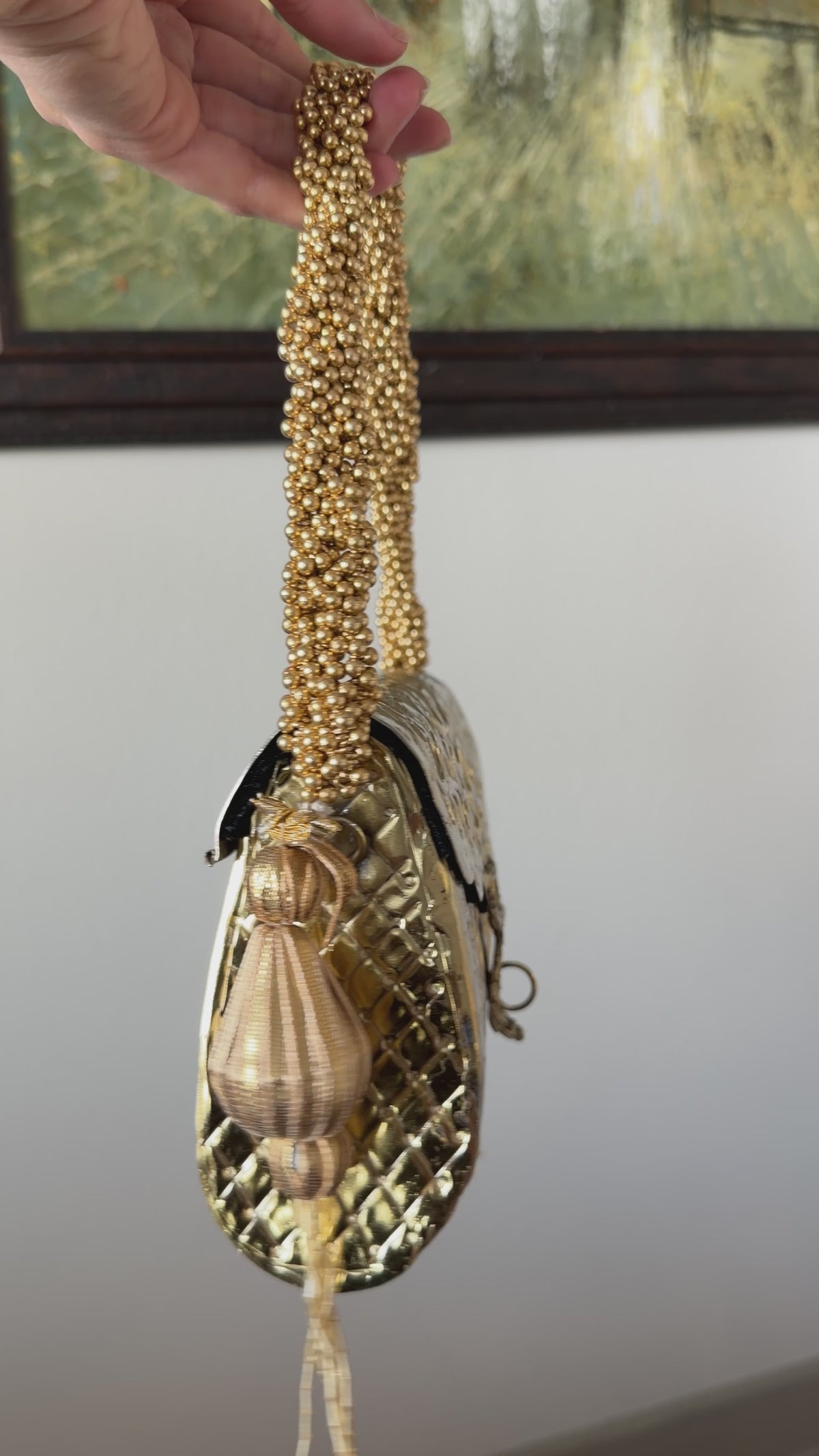 Handmade Brass Shoulder Clutch